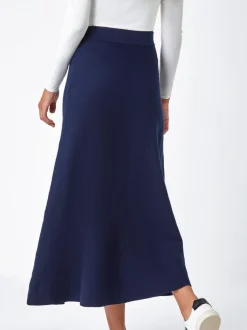 Roman gebreide Midi stretchy rok