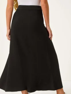 Roman Petite gebreide midirok met stretch