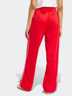 Rood - adidas Originals Firebird ruimvallende Broek
