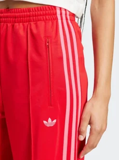 Rood - adidas Originals Firebird ruimvallende Broek