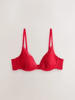 Rood - A-E Lace Bra