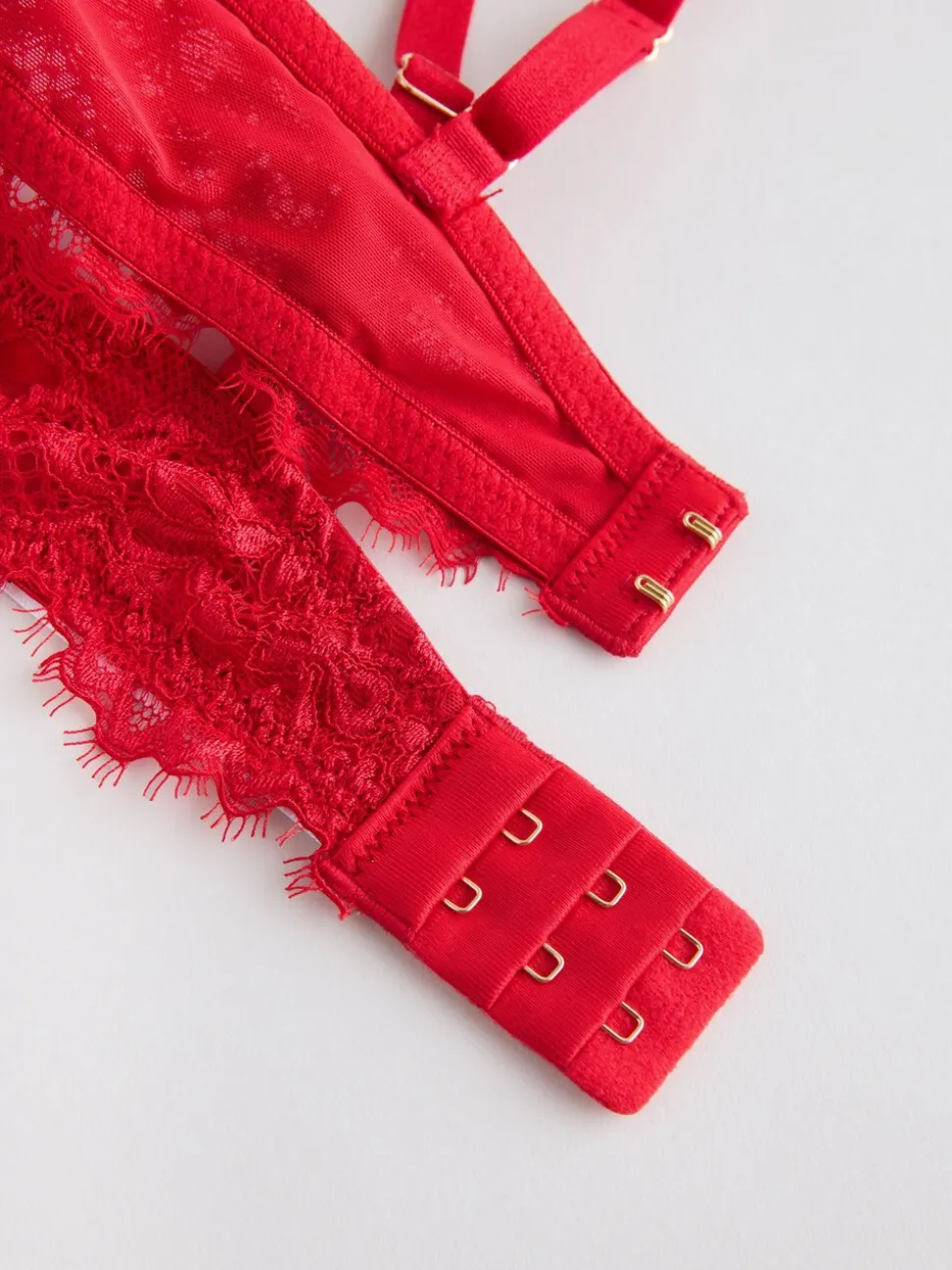 Rood - A-E Lace Bra