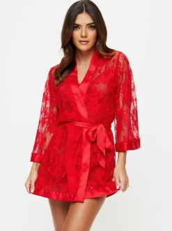 Rood - Ann Summers The Dark Hours kamerjas
