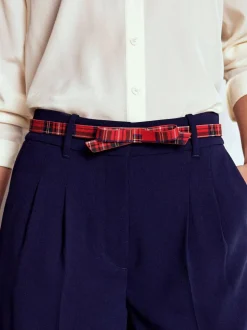 Rood - Boden Skinny Bow Belt