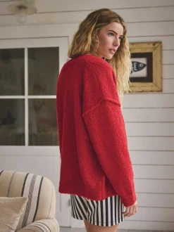 Rood - Boucle Cardigan