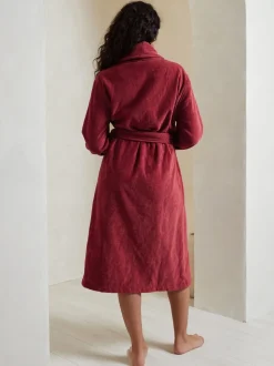 Rood - Chelsea Peers 100% Cotton Towelling Dressing Gown