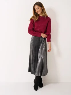 Rood - Crew Clothing Glitterball Jumper