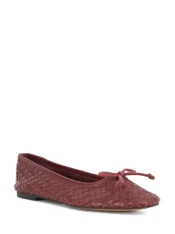 Rood - Dune London Heat Woven Ballerina Shoes