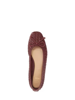 Rood - Dune London Heat Woven Ballerina Shoes