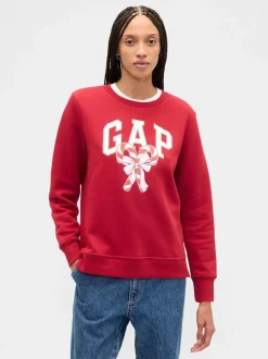 Rood - Gap - Relaxed sweatshirt met logo