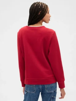 Rood - Gap - Relaxed sweatshirt met logo
