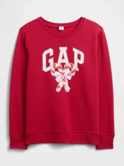 Rood - Gap - Relaxed sweatshirt met logo