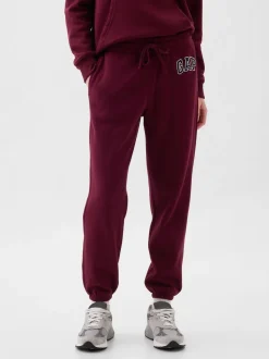 Rood - Gap joggingbroek met logo en rechte pijpen