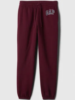 Rood - Gap joggingbroek met logo en rechte pijpen