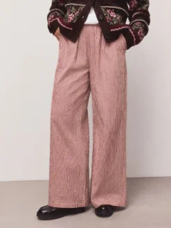 Rood - Gingham Wide Leg Trousers