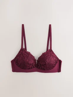 Rood - Kanten ultieme comfortabele beha