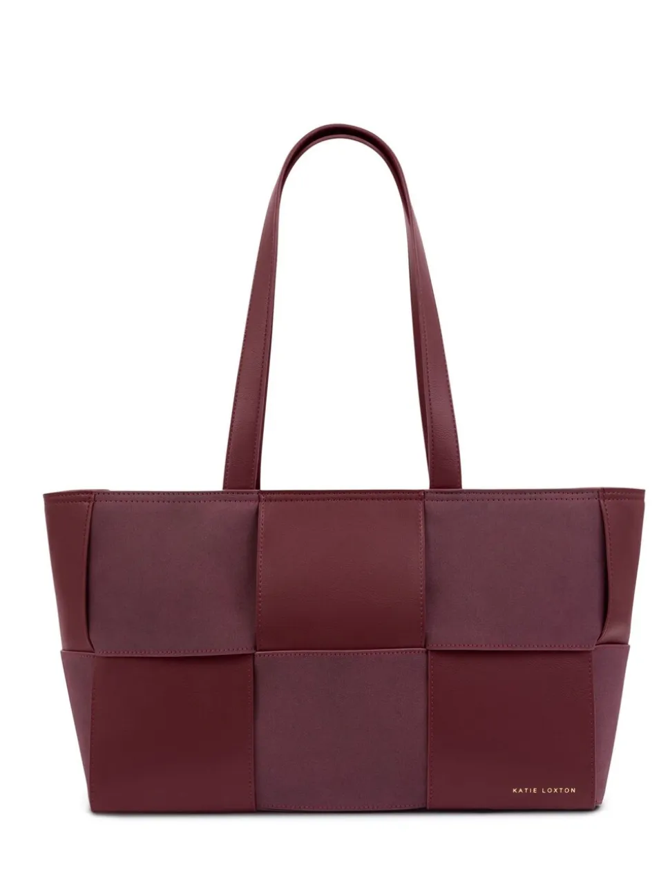 Rood - Katie Loxton Taya Woven Faux Suede Tote Bag