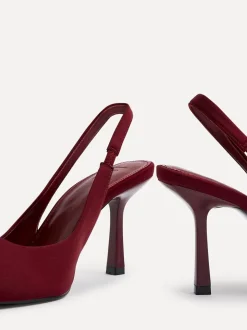 Rood - Linzi Dash Slingback Court Heels