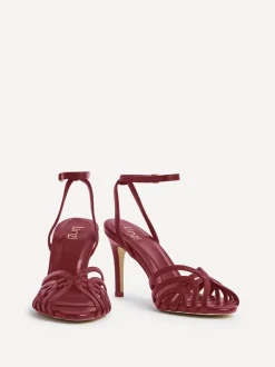 Rood - Linzi Eros Caged Stiletto Heel Sandals