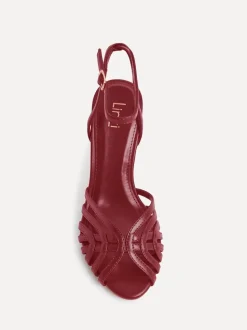 Rood - Linzi Eros Caged Stiletto Heel Sandals