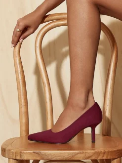 Rood - Linzi Wide Fit Aim Closed Court Stiletto Heels
