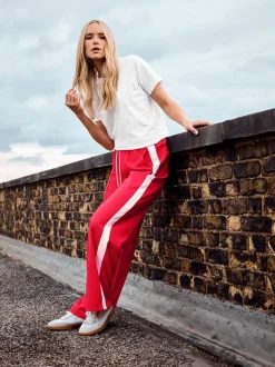 Rood - Long Tall Sally broek met wijde pijpen