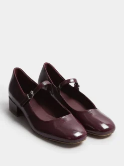 Rood - Long Tall Sally One Strap Mary Jane Heel Shoes