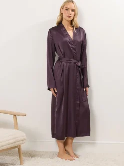 Rood - Long Tall Sally Satin Maxi Robe