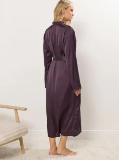 Rood - Long Tall Sally Satin Maxi Robe