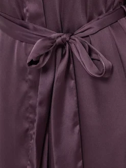 Rood - Long Tall Sally Satin Maxi Robe