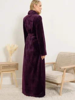 Rood - Long Tall Sally Super Luxe Shawl Maxi Robe