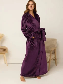 Rood - M&Co Super Luxe Shawl Maxi Robe