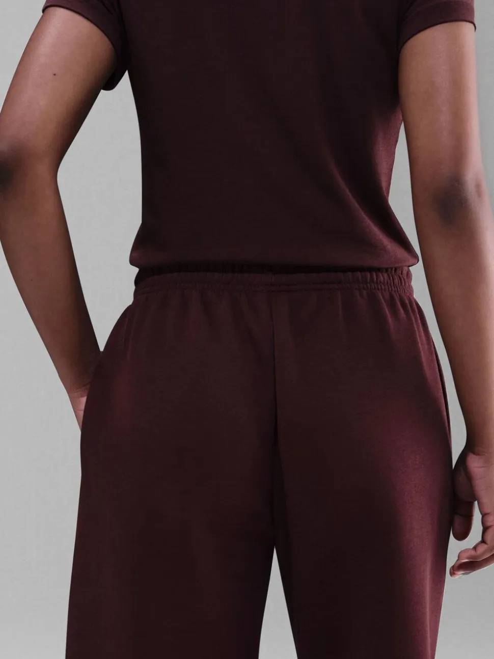Rood - Nike oversized Phoenix joggingbroek van fleece met hoge taille