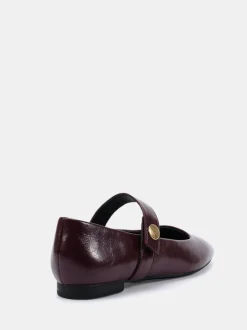 Rood - Novo CANDY Mary Jane Stud Flat Shoes