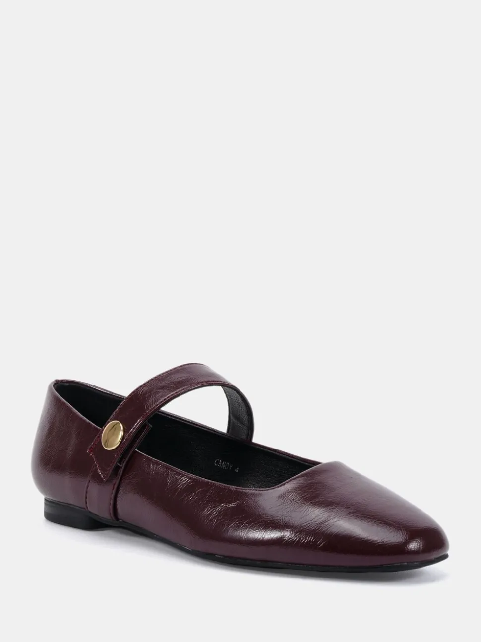 Rood - Novo CANDY Mary Jane Stud Flat Shoes
