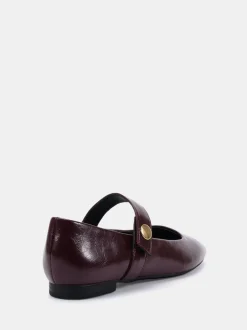 Rood - Novo CANDY Mary Jane Stud Flat Shoes