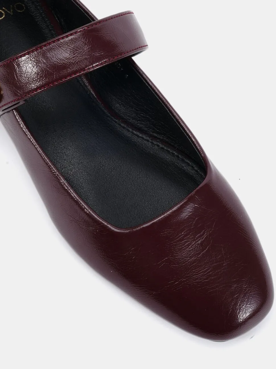Rood - Novo CANDY Mary Jane Stud Flat Shoes
