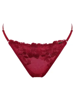 Rood - Pour Moi India Bold Floral Embroidery strings