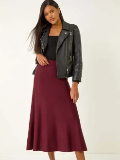 Rood - Roman Shimmer Knit Midi Skirt