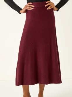 Rood - Roman Shimmer Knit Midi Skirt