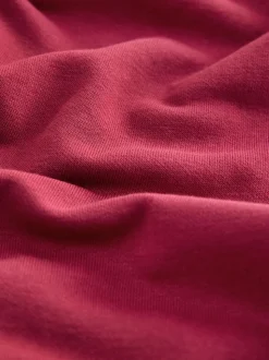 Rood - Self. joggingbroek met boorden