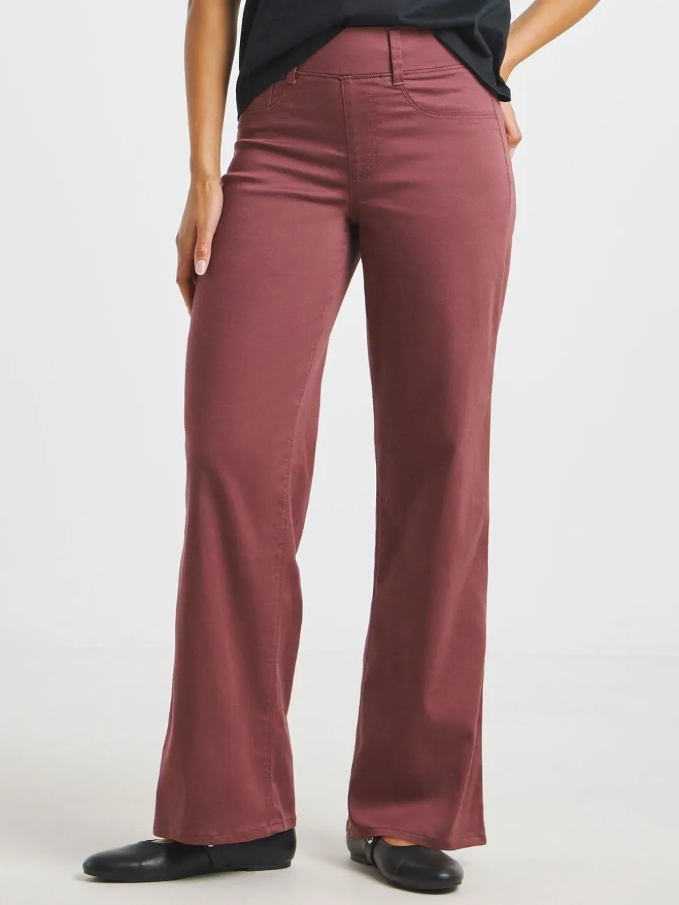 Rood - Simply Be Wide Leg Jeggings
