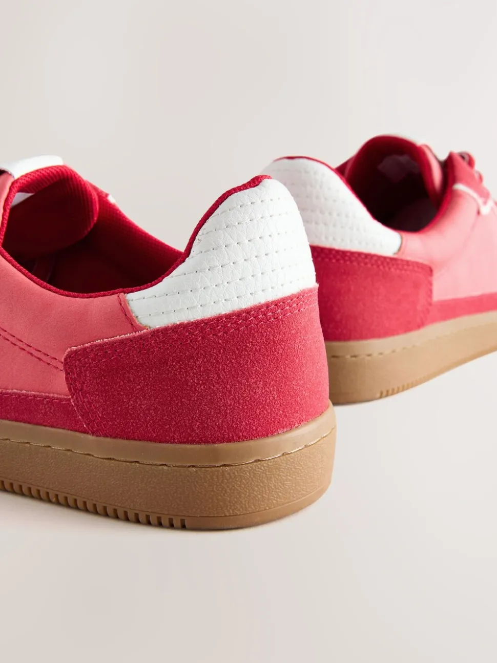 Rood - Sneaker met veters
