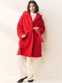 Rood - Teddy badjas