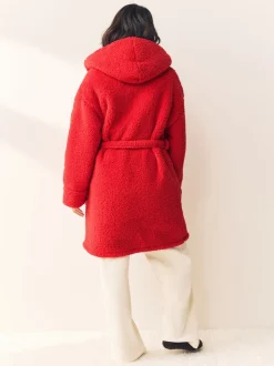 Rood - Teddy badjas