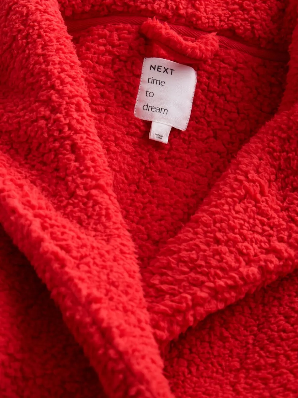 Rood - Teddy badjas