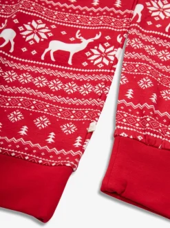 Rood - The Little Tailor kerstpyjama met rendier