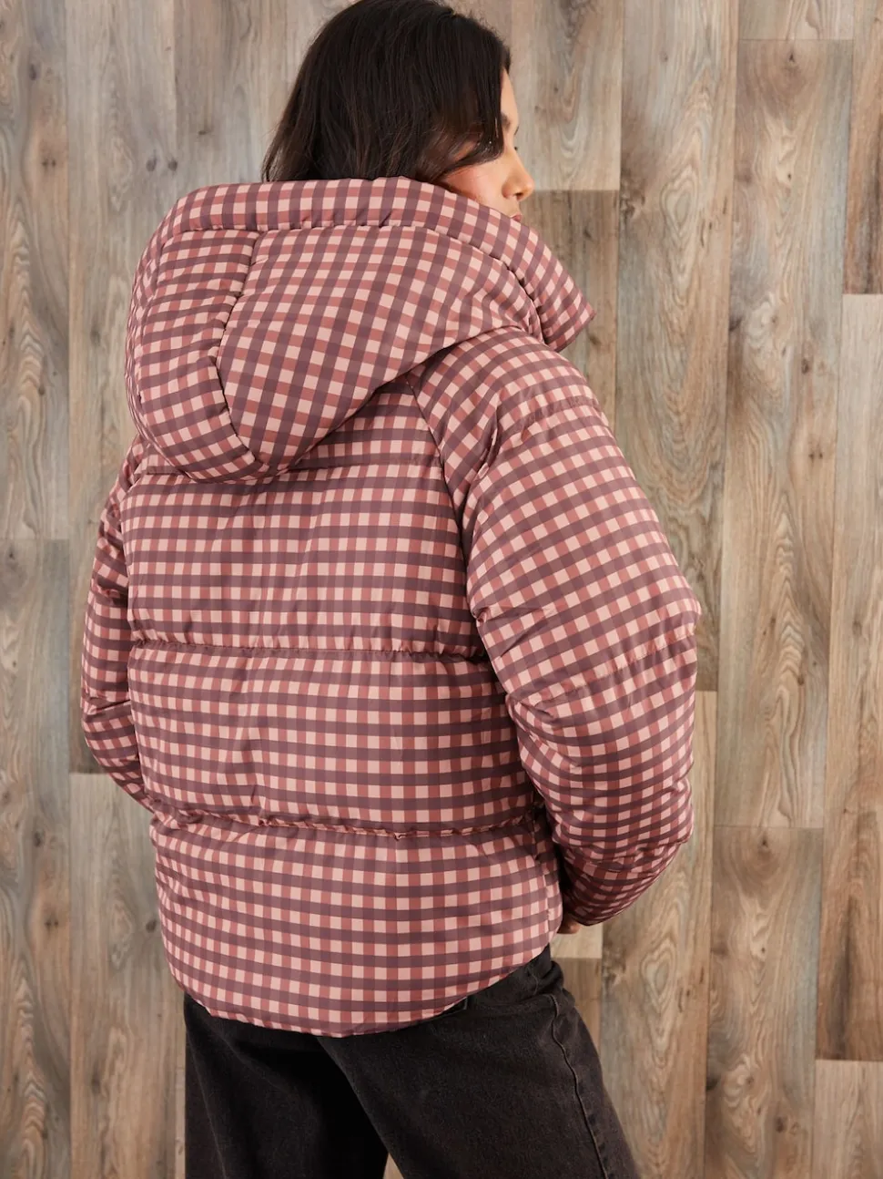 Rood - Threadbare - Gewatteerd jack met capuchon