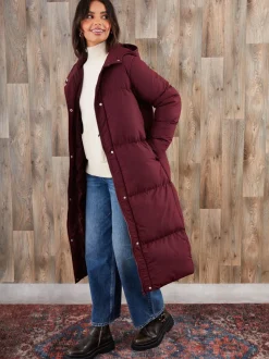 Rood - Threadbare Maxi Puffer Jacket