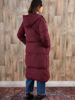 Rood - Threadbare Maxi Puffer Jacket